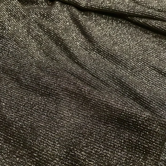 ✅SOLD✅Skims maxi bodycon ribbed racerback lounge dress glitter foil black xs - Picture 5 of 6